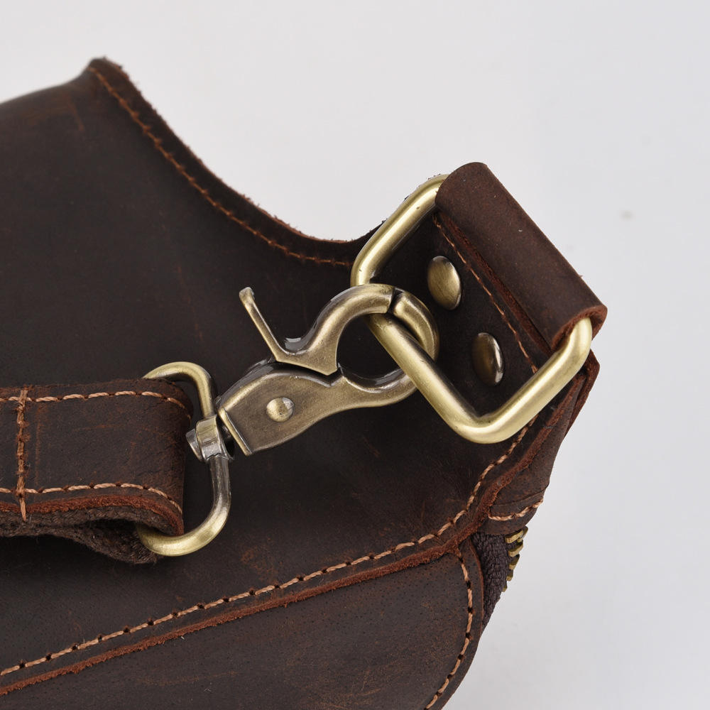 Vintage Full-Grain Leather Belt Bag