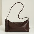 Vintage Brown Leather Shoulder Bag