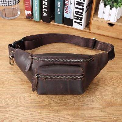 Vintage Crazy Horse Leather Belt Bag