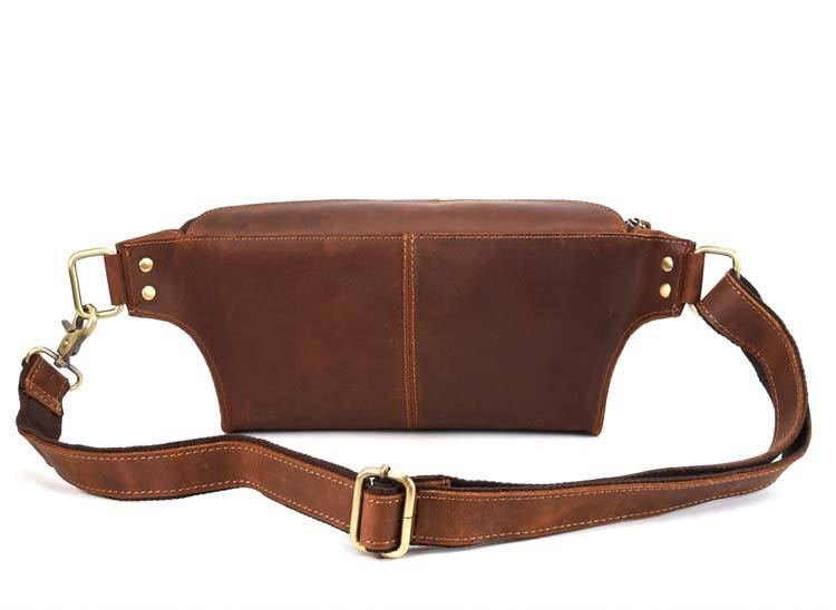 Vintage Full-Grain Leather Belt Bag