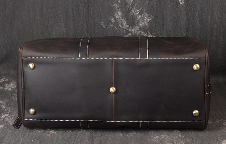 Vintage Full-Grain Leather Duffel Bag